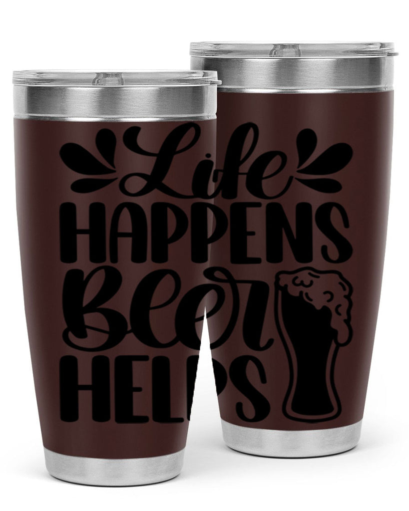 life happens beer helps 28#- beer- Tumbler
