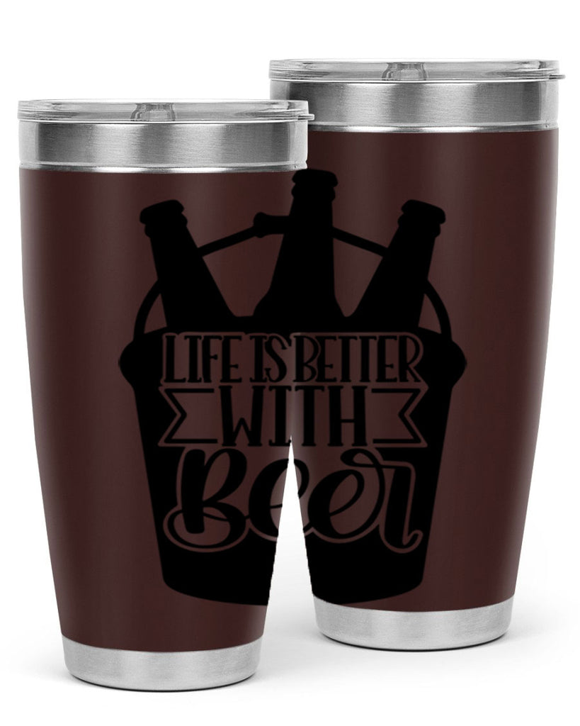 life is better with beer 27#- beer- Tumbler