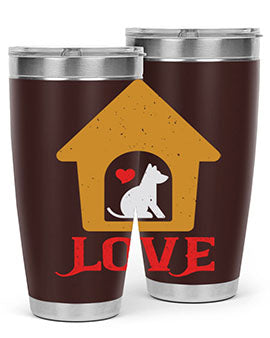love Style 161#- dog- Tumbler
