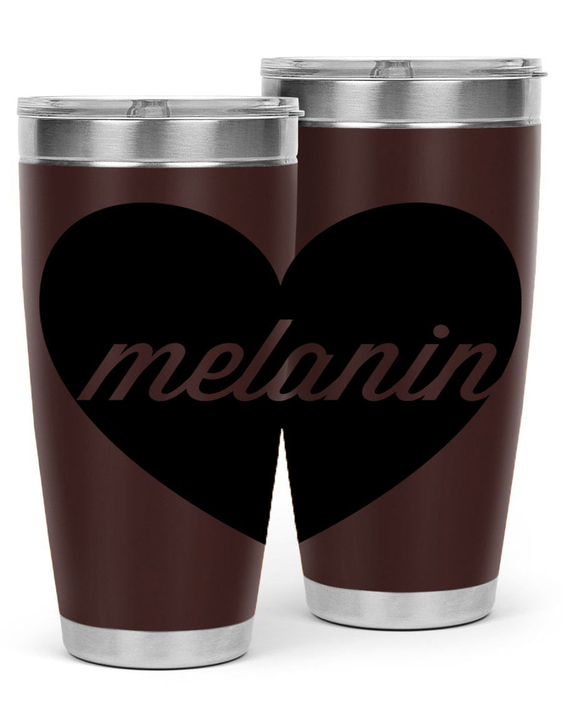 melanin loveheart 76#- black words phrases- Cotton Tank