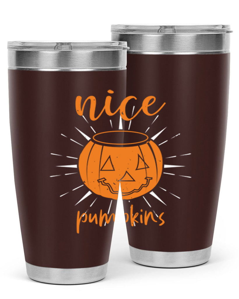 nice pumpkins 138#- halloween- Tumbler