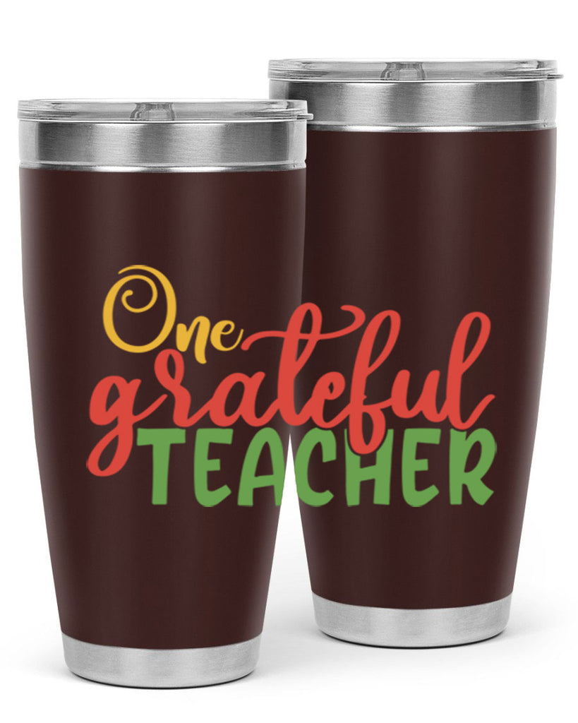 one grateful teacher Style 168#- teacher- tumbler