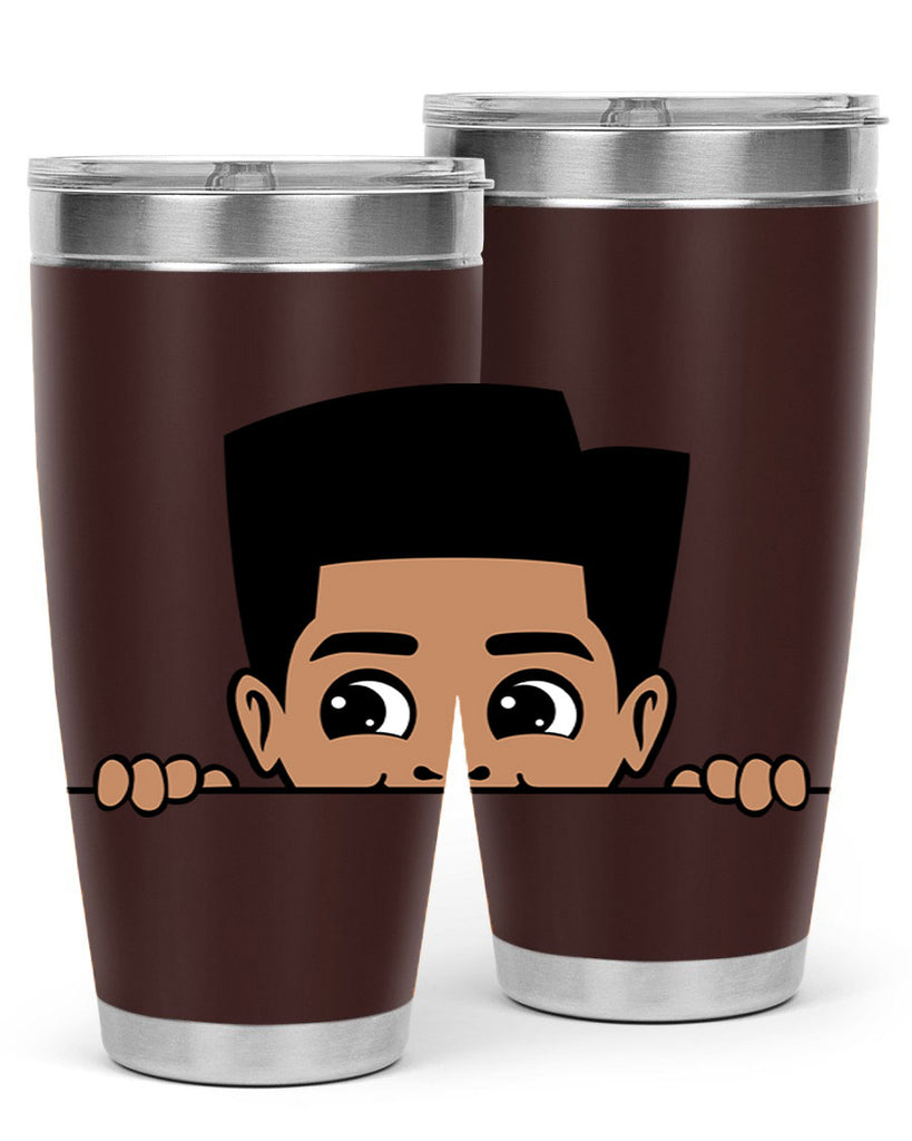 peekaboo boy 18#- black men - boys- tumbler