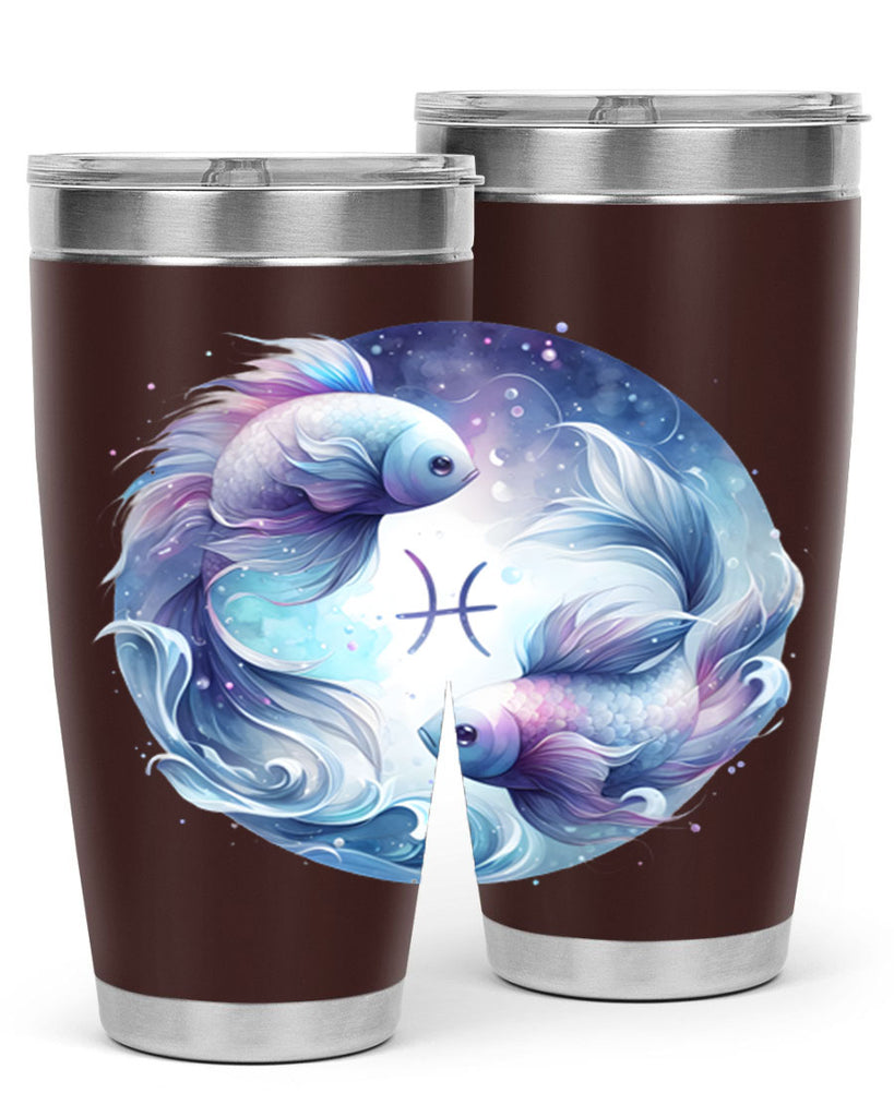pisces 349#- zodiac- Tumbler