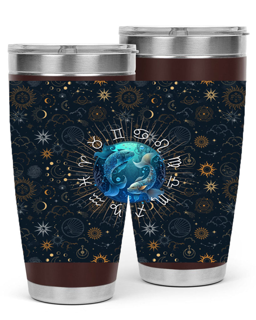 pisces Straight 366#- zodiac- Tumbler