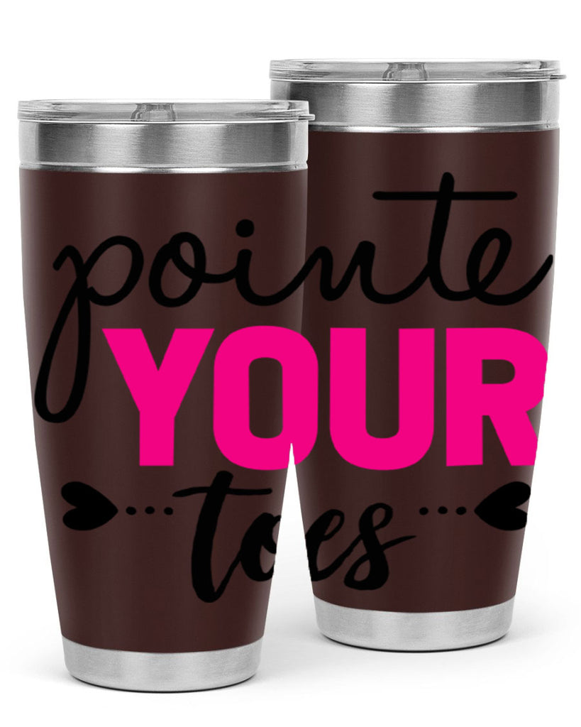 pointe your toes 71#- ballet- Tumbler