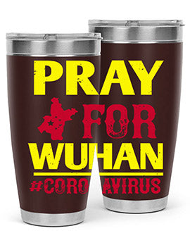 pray for wuhan coronavirus Style 27#- corona virus- Tumbler