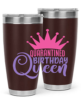 quarantined birthday queen Style 46#- corona virus- Tumbler