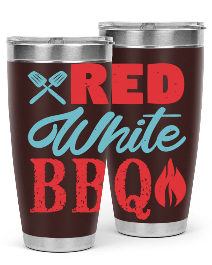 red white bbq 15#- bbq- Tumbler