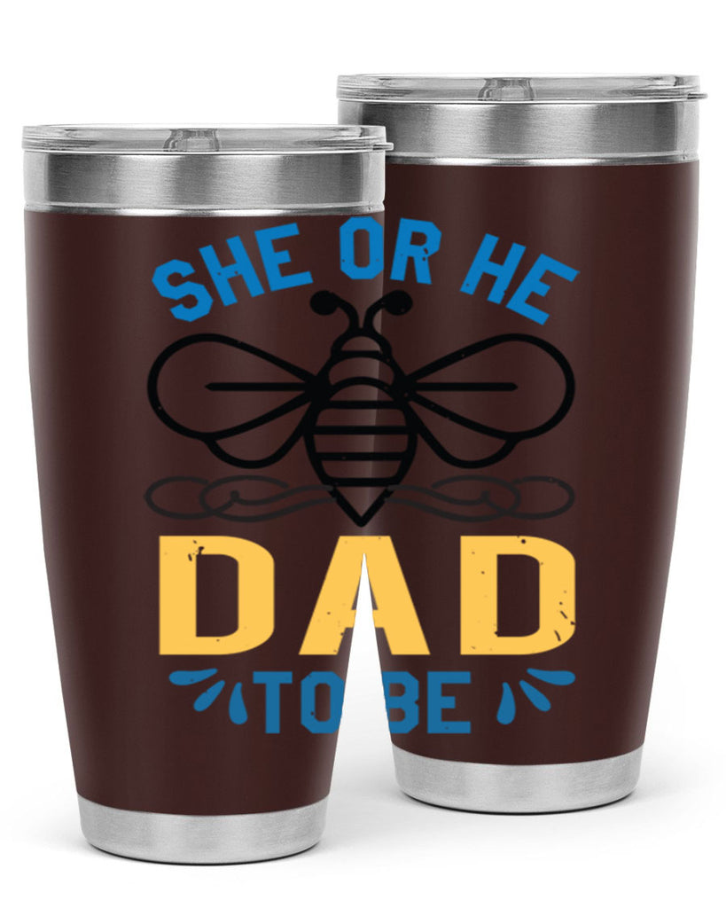 she or he dad to be Style 15#- baby shower- tumbler