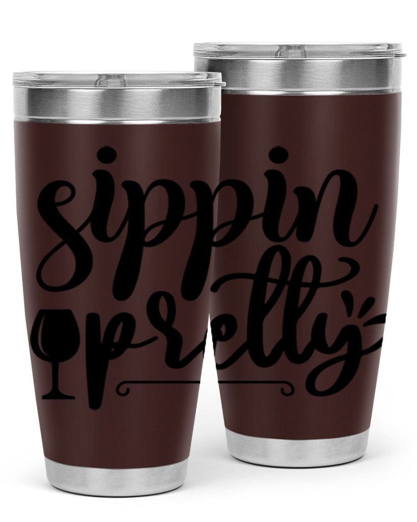 sippin pretty 160#- wine- Tumbler