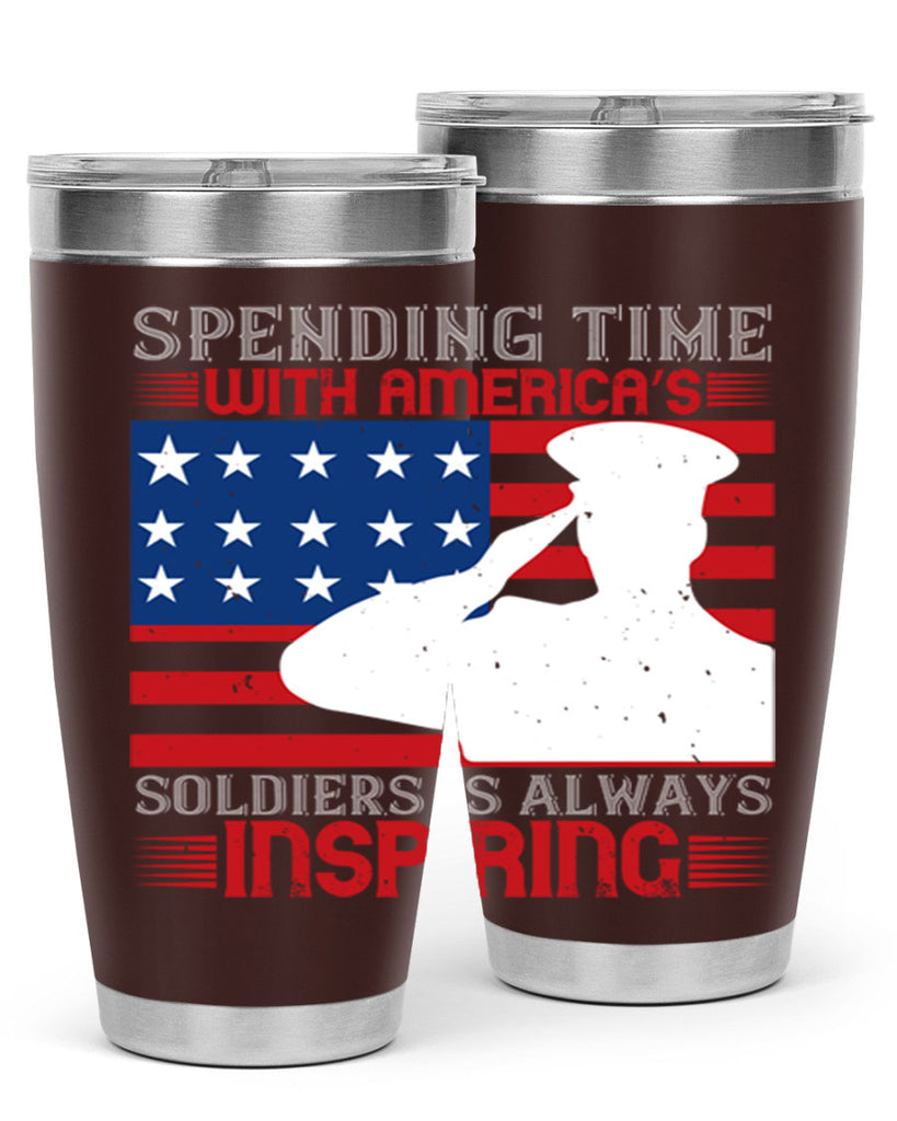 spending time with americas 90#- Veterns Day- Tumbler