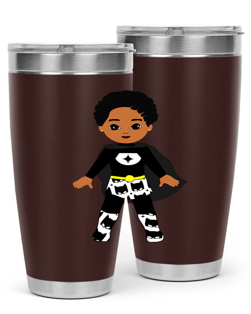 super kid 11#- black men - boys- tumbler