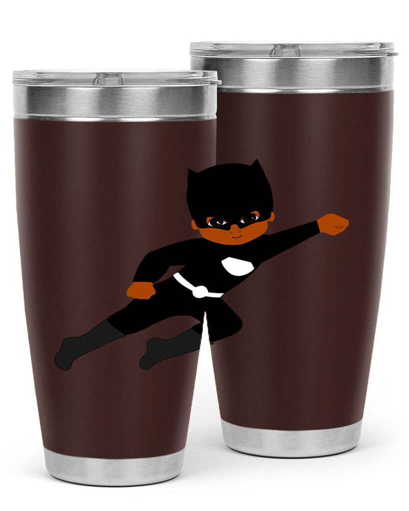 super kid 12#- black men - boys- tumbler