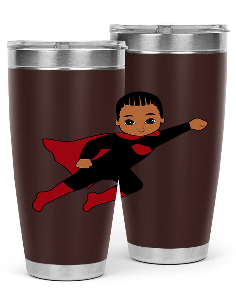 super kid 16#- black men - boys- tumbler