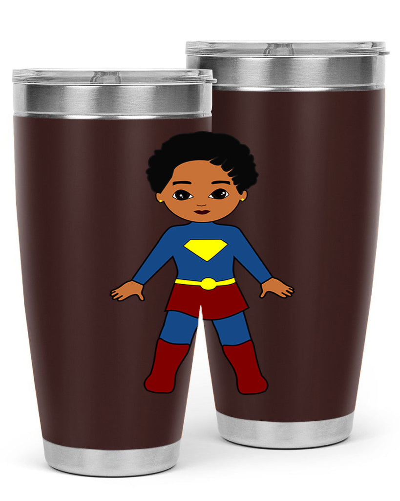 super kid 3#- black men - boys- tumbler
