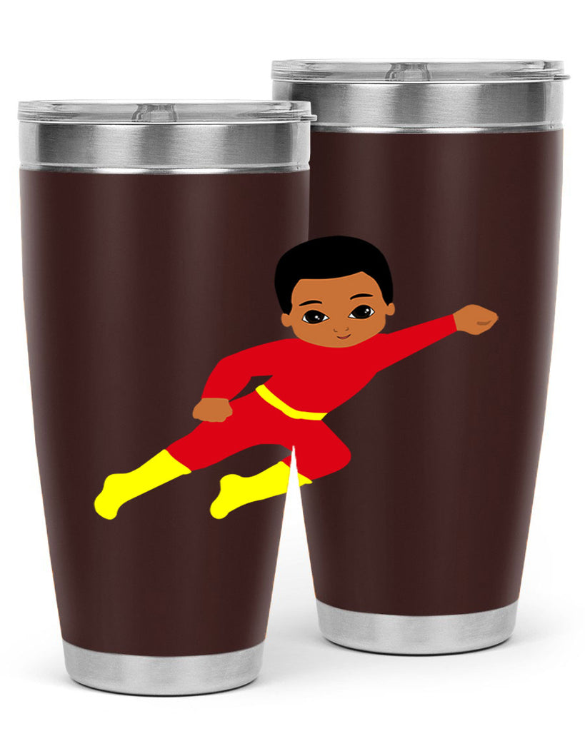 super kid 4#- black men - boys- tumbler