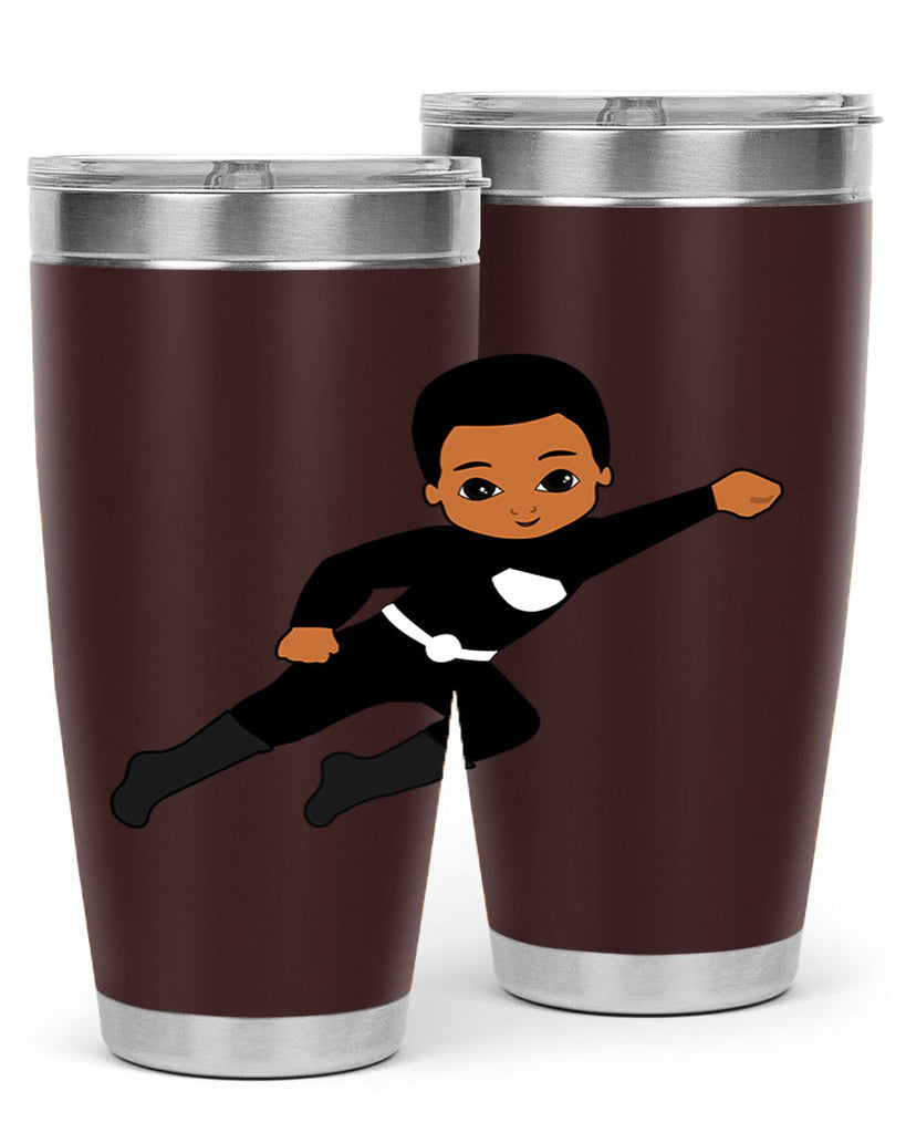 super kid 7#- black men - boys- tumbler