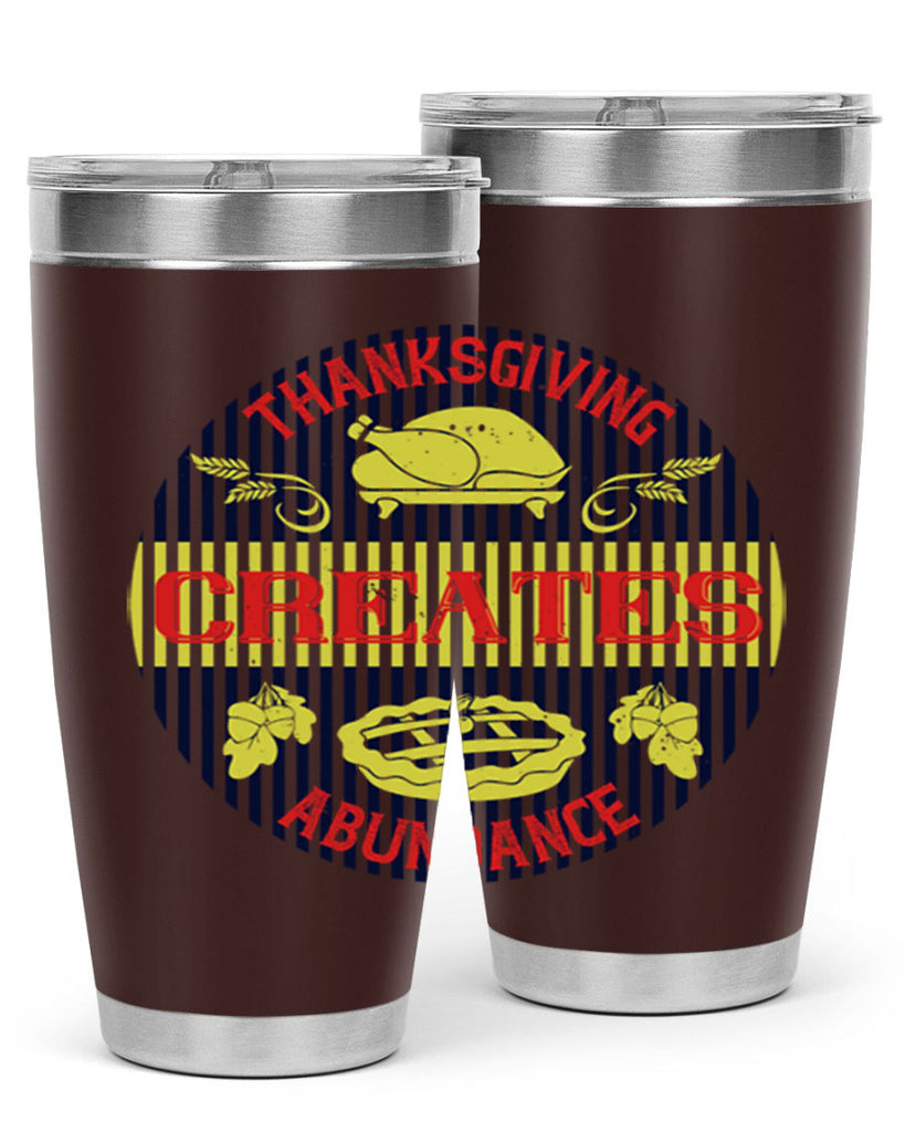 thanksgiving creates abundance 14#- thanksgiving- Tumbler