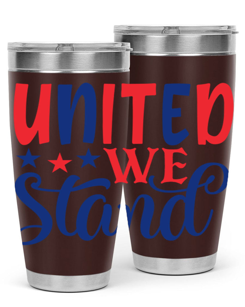 united we stand Style 75#- Fourt Of July- Tumbler