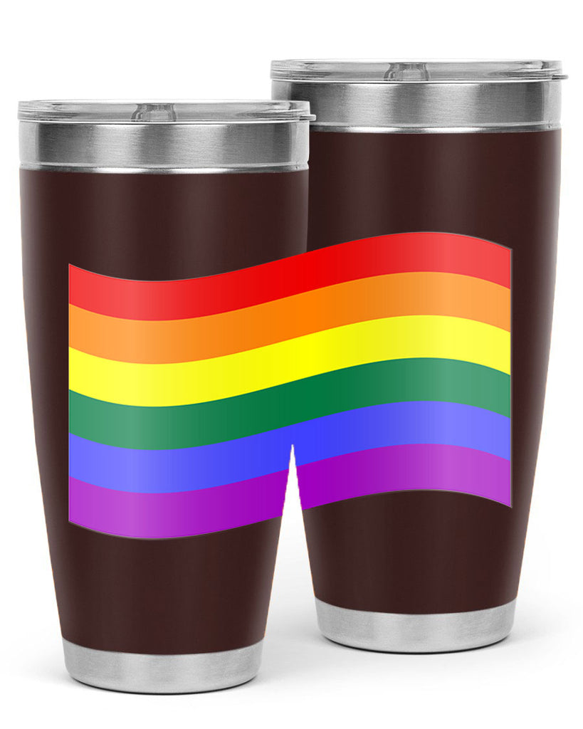 wavy rainbow flag 1#- lgbt- Tumbler