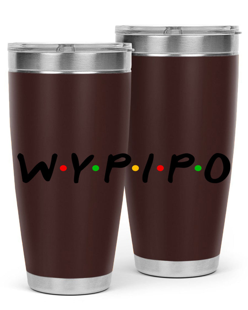 wypipo 7#- black words phrases- Cotton Tank