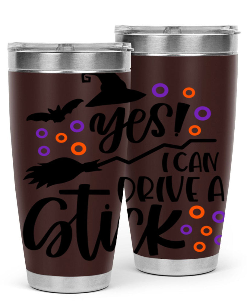 yes i can drive a stick 3#- halloween- Tumbler