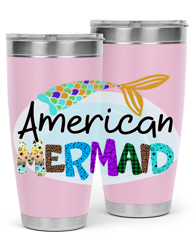 American Mermaid 14#- mermaid- Tumbler