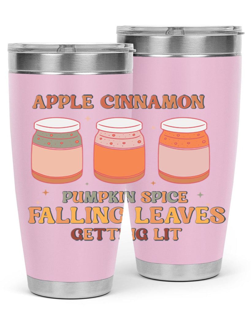 Apple Cinnamon Pumpkin Spice Falling Leaves Getting Lit 12#- fall- Tumbler