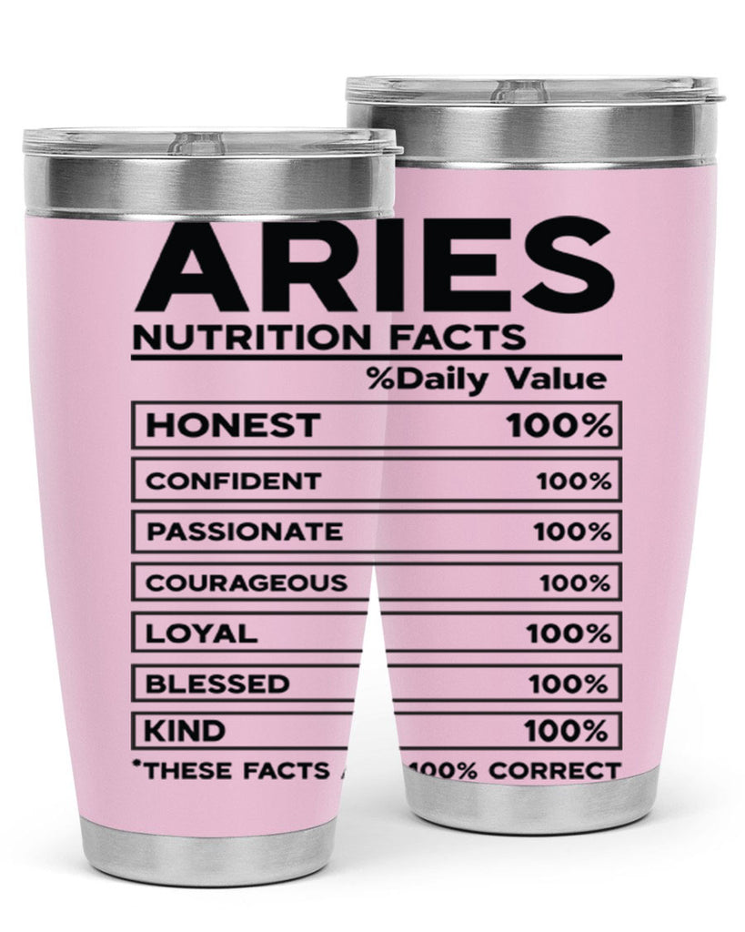 Aries Nutrition Facts 97#- zodiac- Tumbler