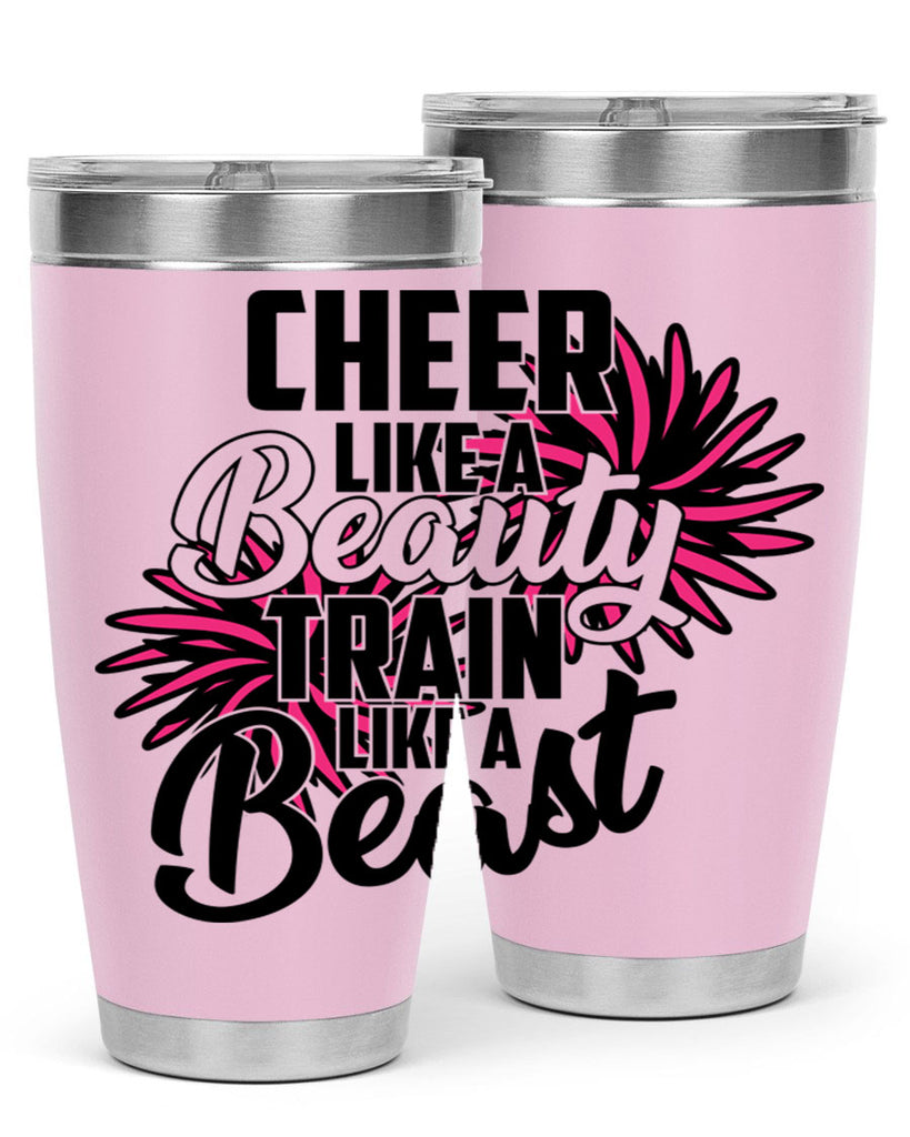 Cheer like a Beauty Train like a Beast 1388#- cheer- Tumbler
