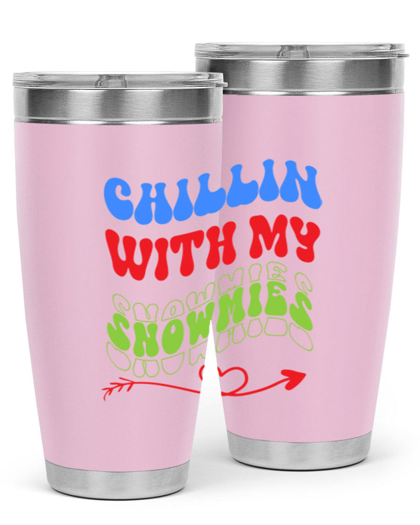 Chillin with my snowmies 42#- winter- Tumbler
