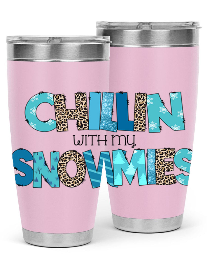 Chillin with my snowmies 43#- winter- Tumbler