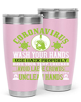 Coronavirus Wash Your Hands Use Style 1#- corona virus- Tumbler