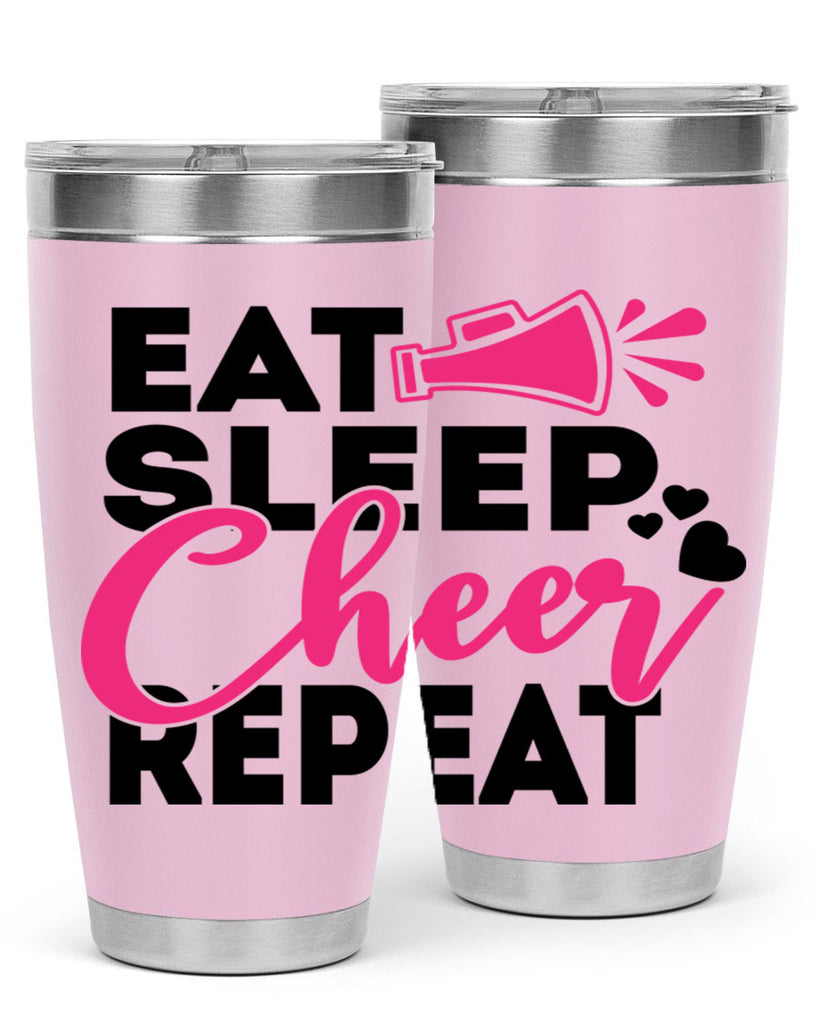 Eat Sleep Cheer Repeate 1315#- cheer- Tumbler