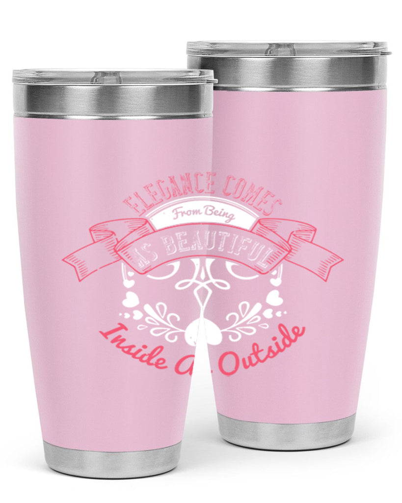 Elegance comes from being as beautiful inside as outside Style 213#- make up- Tumbler
