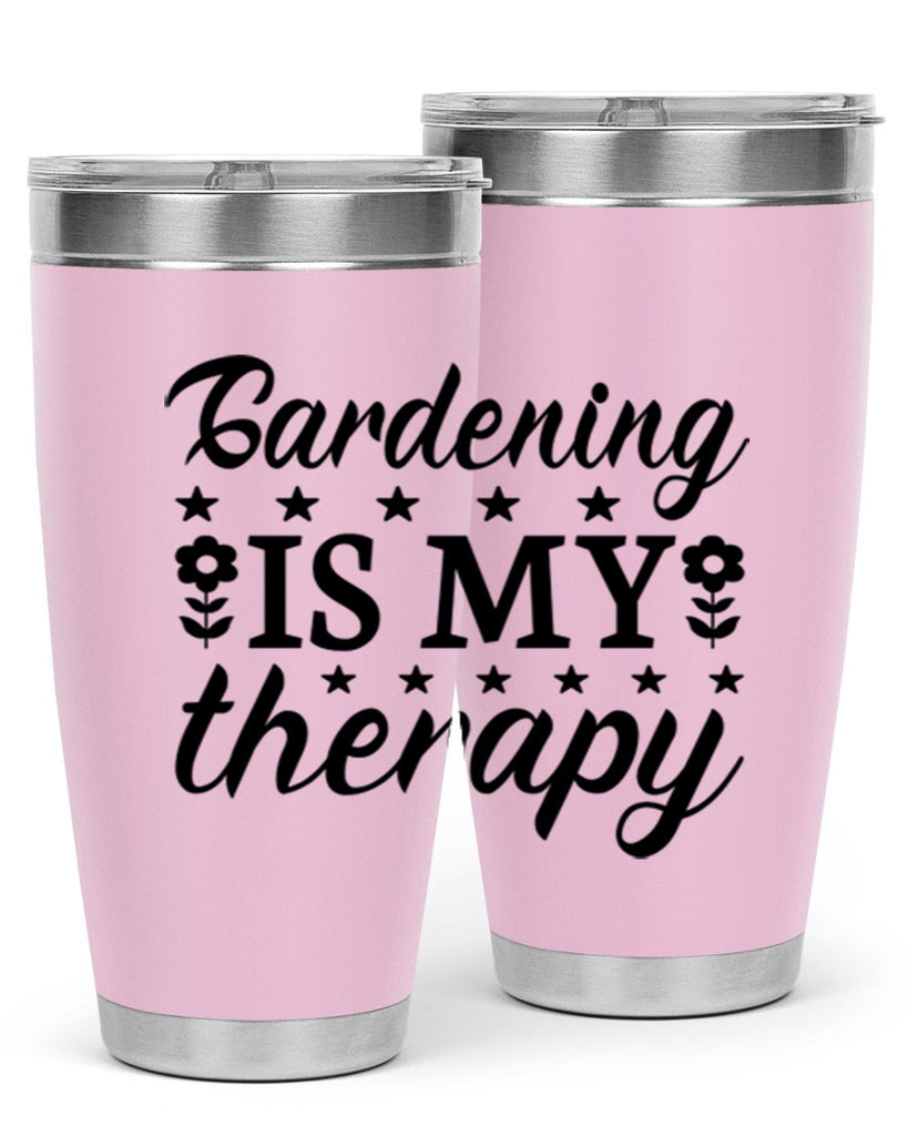 Gardening is my therapy  146#- spring- Tumbler