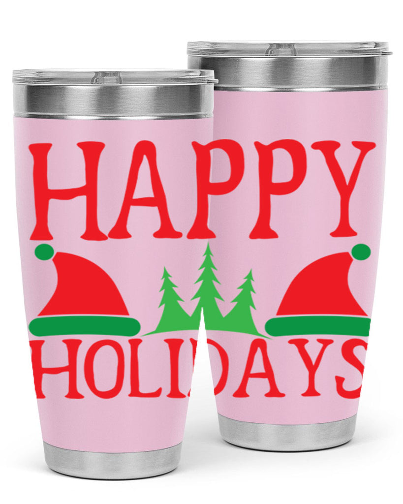 Happy Holidays 136#- winter- Tumbler