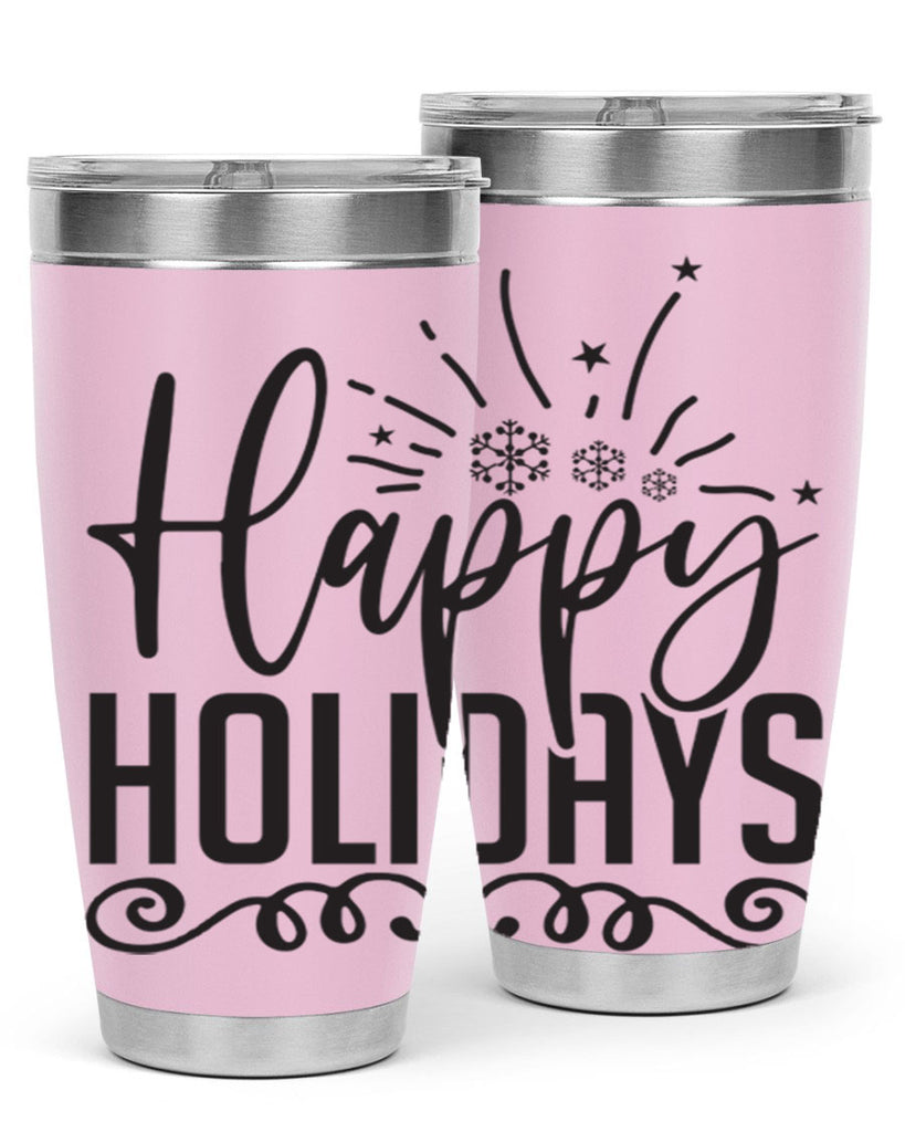 Happy holidays 137#- winter- Tumbler