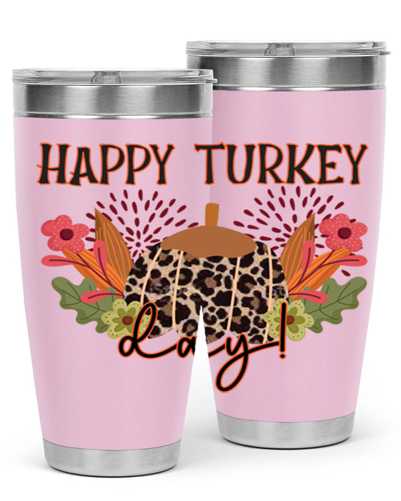 Happy turkey day 253#- fall- Tumbler