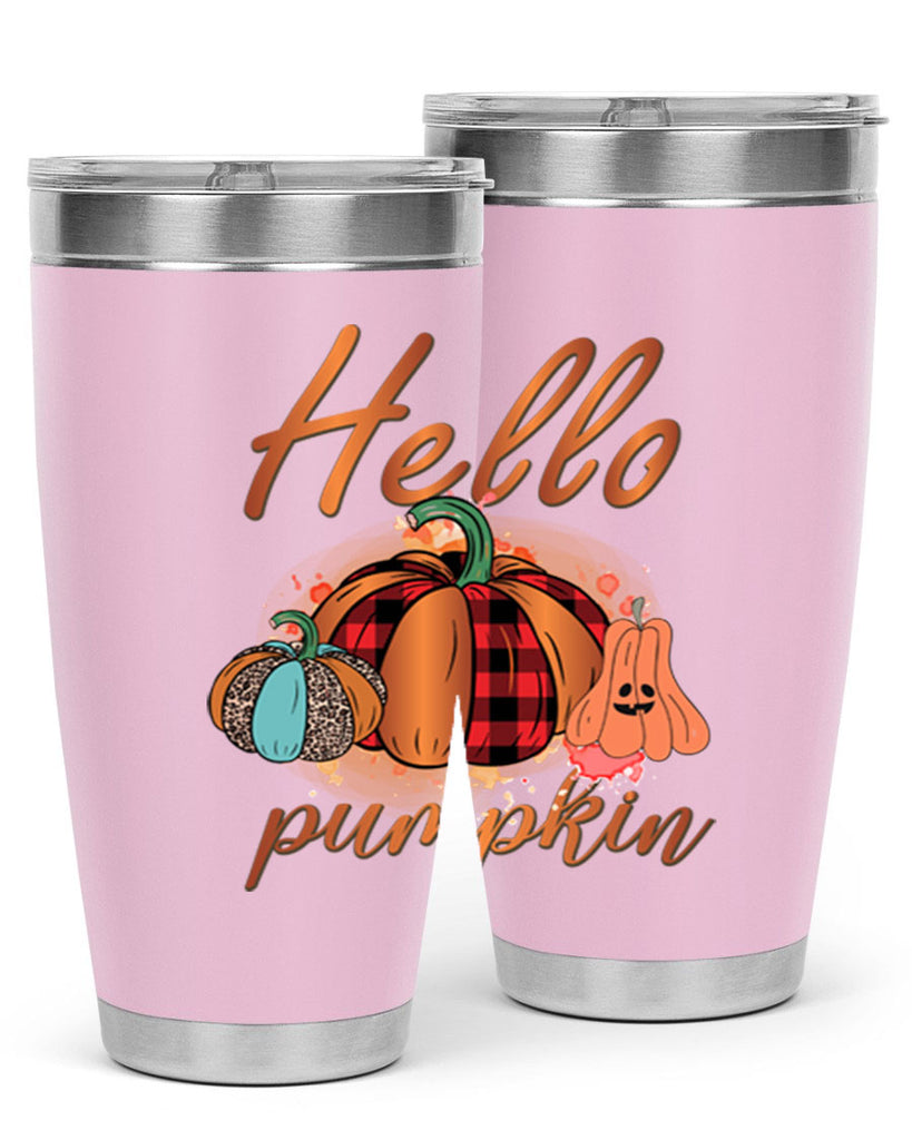 Hello Pumpkin 284#- fall- Tumbler