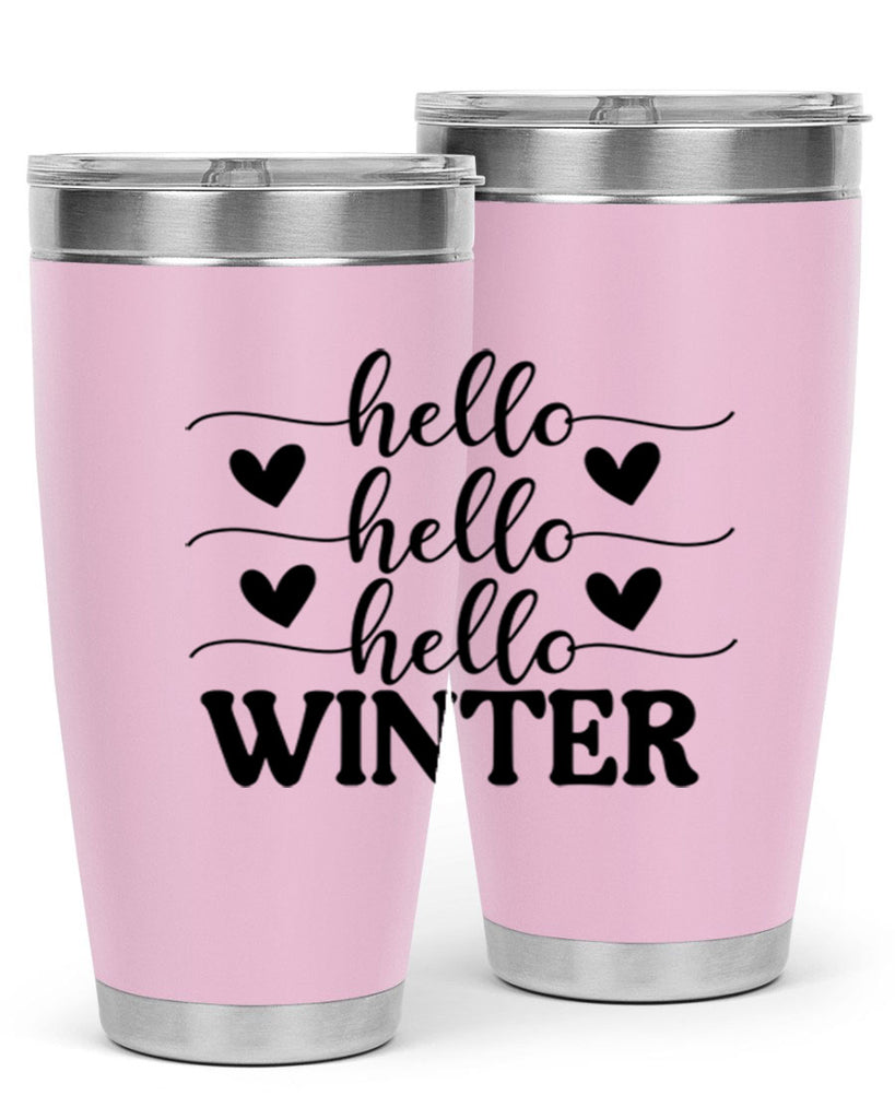 Hello Winter 167#- winter- Tumbler