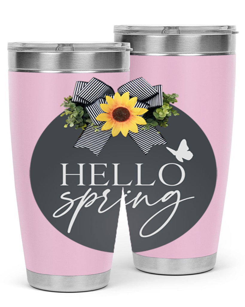 Hello spring butterfly Mockup194#- spring- Tumbler