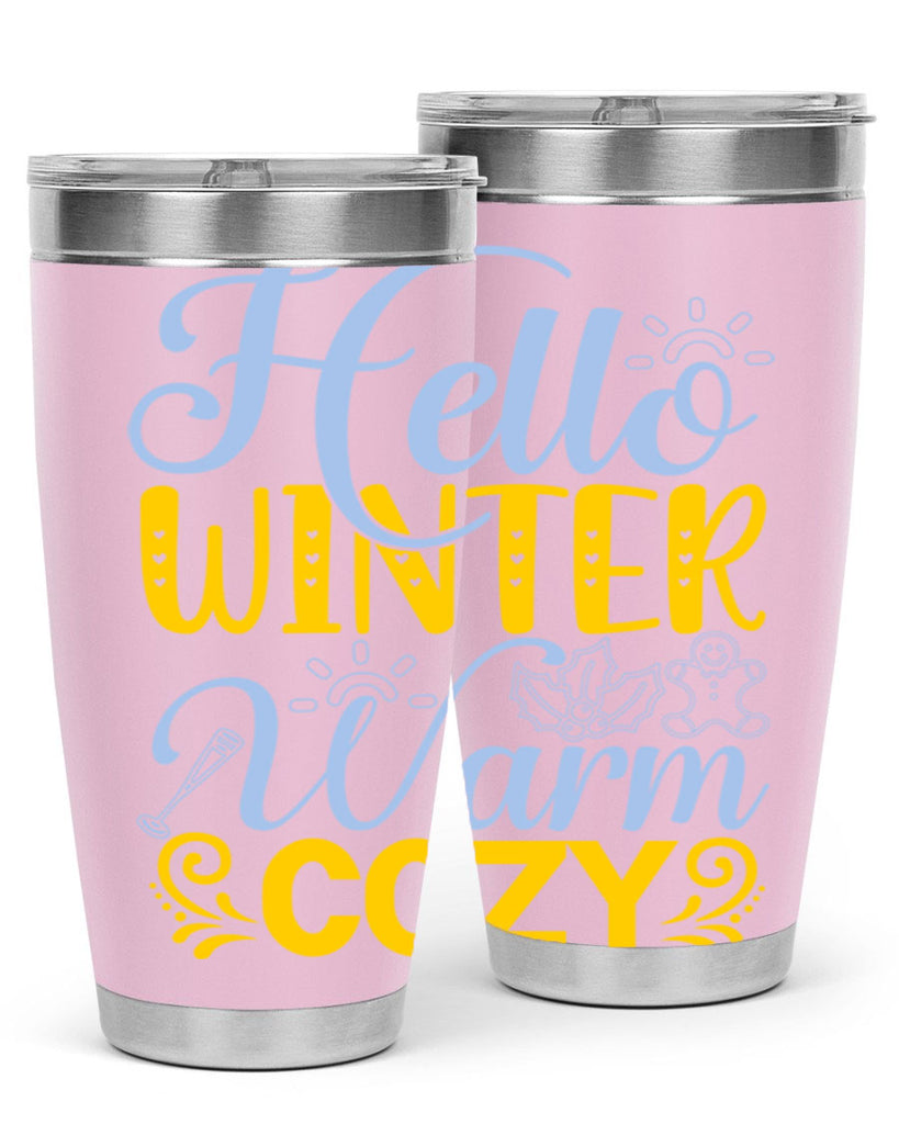 Hello winter warm cozy166#- winter- Tumbler