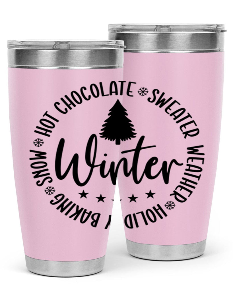 Hot Chocolate Sweater Weather Holiday Baking Snows196#- winter- Tumbler