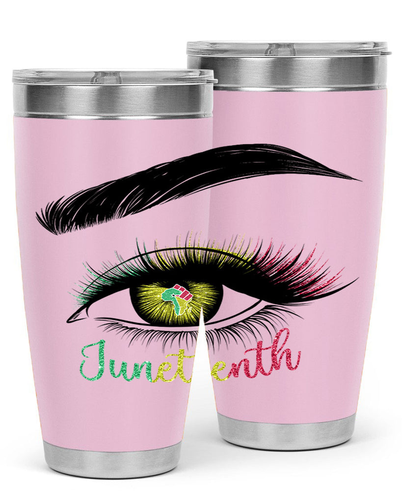 Juneteenth 1865 GirlS Eye 3#- Juneteenth- tumbler