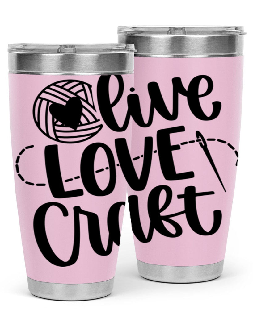 Live Love Craft 15#- crafting- Tumbler
