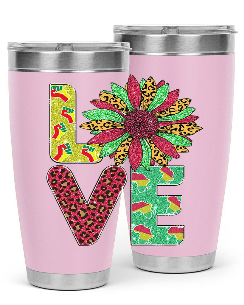Love Juneteenth Day Fist Sunflower Png 7#- Juneteenth- tumbler