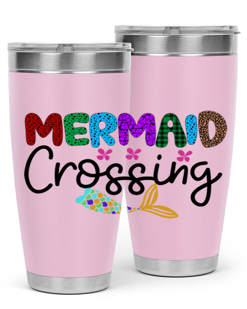 Mermaid Crossing 399#- mermaid- Tumbler