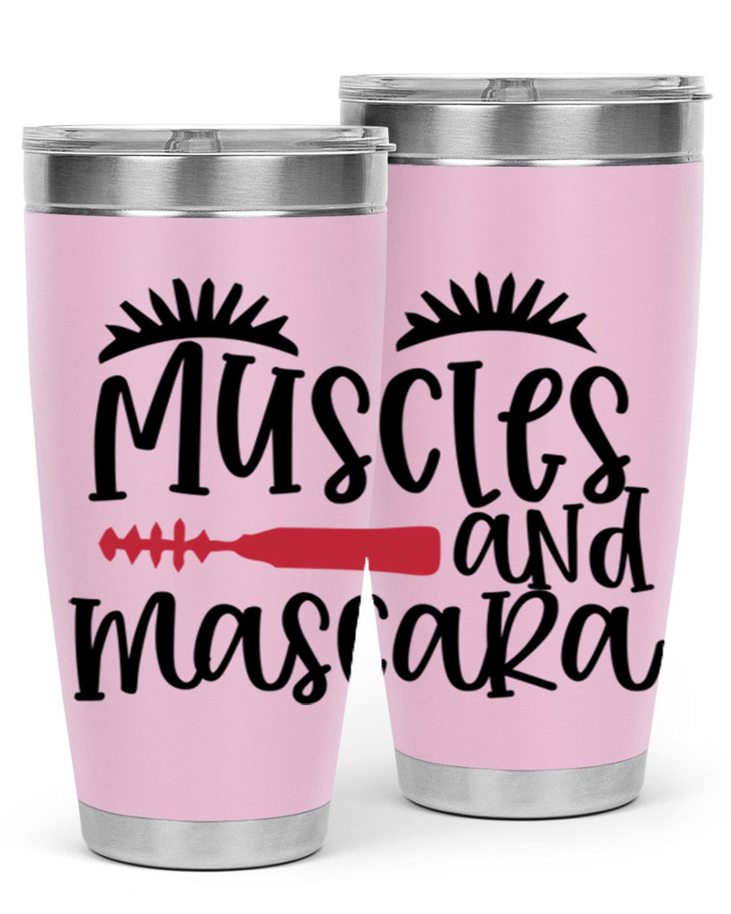 Muscles and mascara design Style 221#- make up- Tumbler